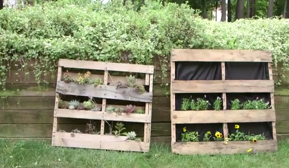 Make the Most of Your Patio Space with a Pallet Garden!