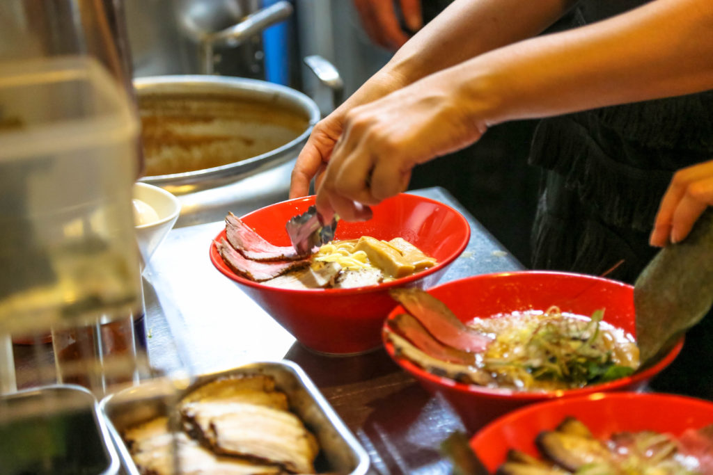 chef preparing ramen