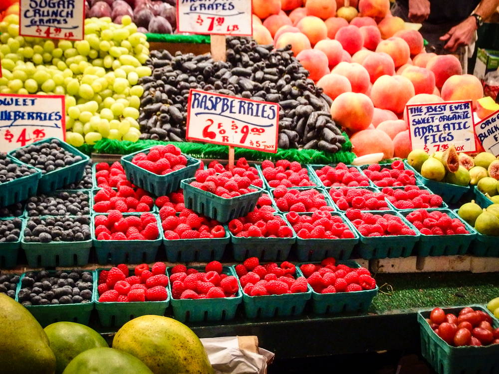 fruits at a market