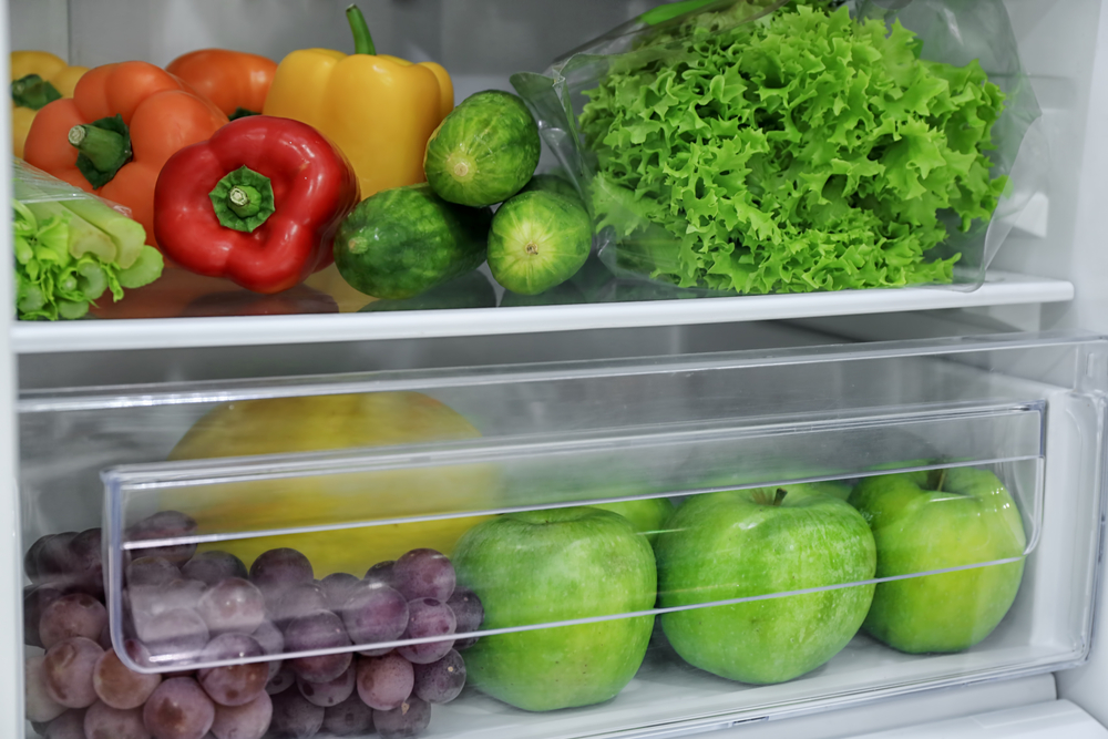produce in the fridge